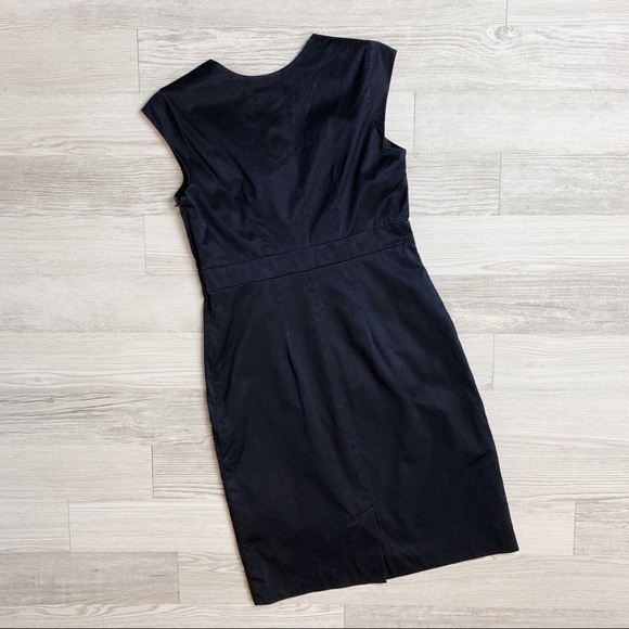 Merona Black Cap Sleeve Sheath Dress - Picture 2 of 6